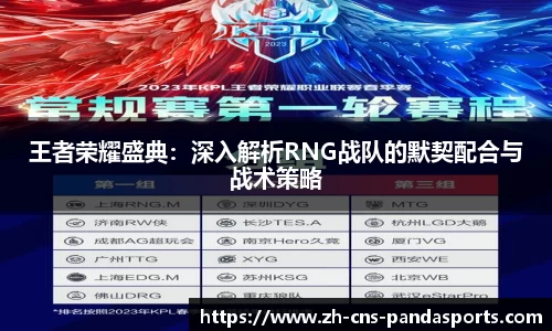 王者荣耀盛典：深入解析RNG战队的默契配合与战术策略